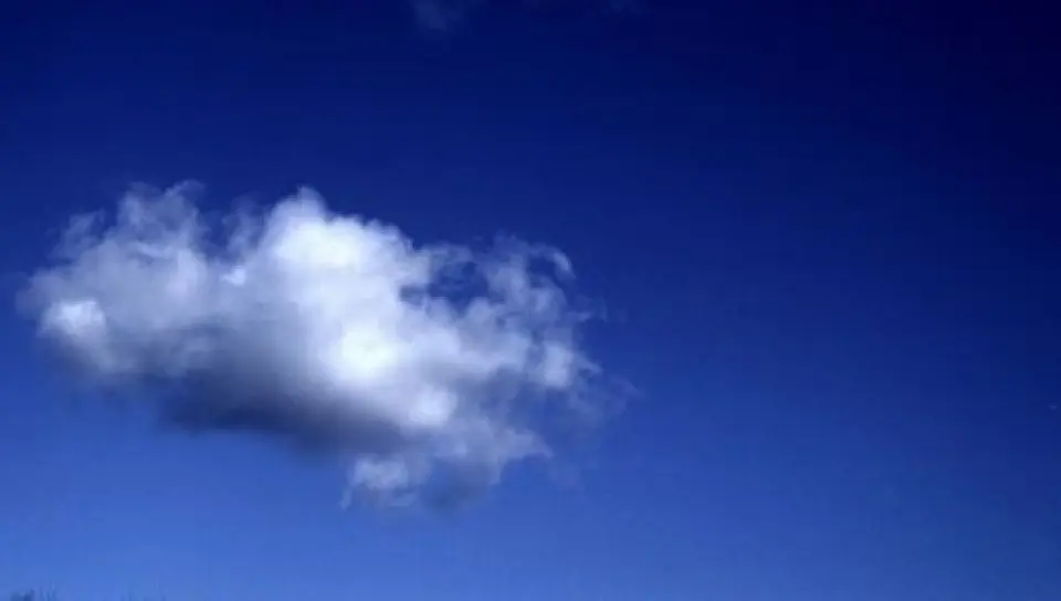 El color azul del cielo