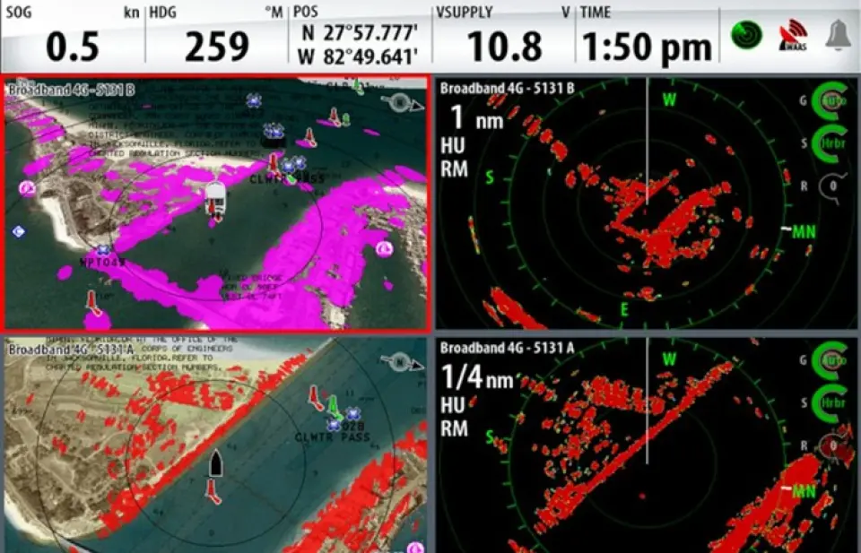 Interpretar la imagen del radar