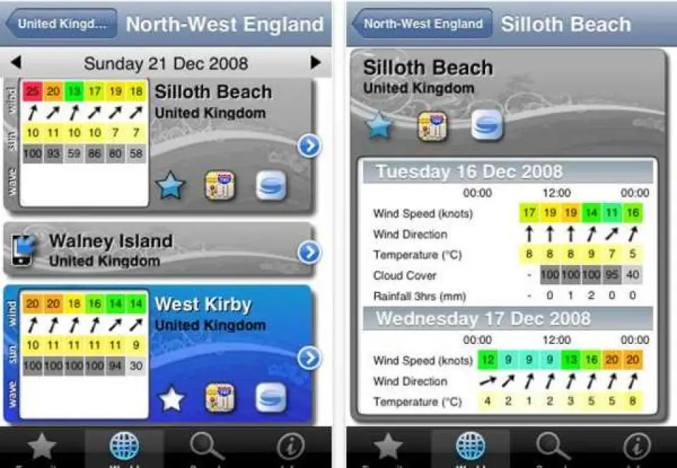 La meteo en el iPhone
