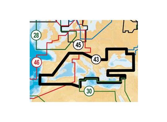 Cartografía Navionics 43 XG