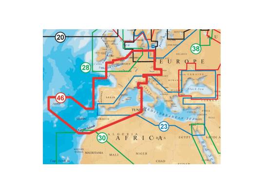 Cartografía Navionics Navu 46 XG